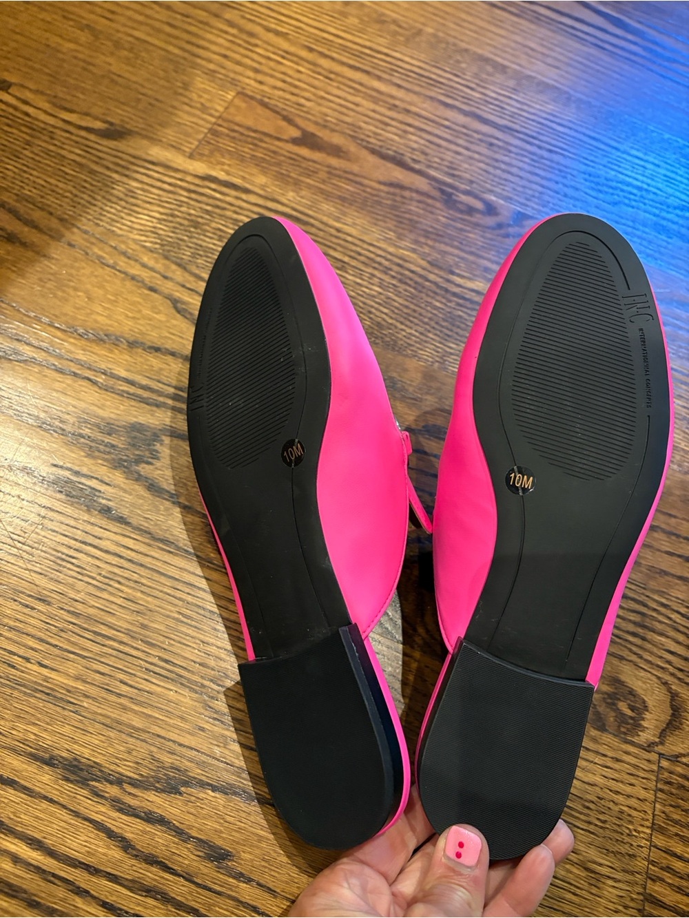 Macy’s Inc. Hot Pink Mules Size 10 NWOT - Picture 3 of 7